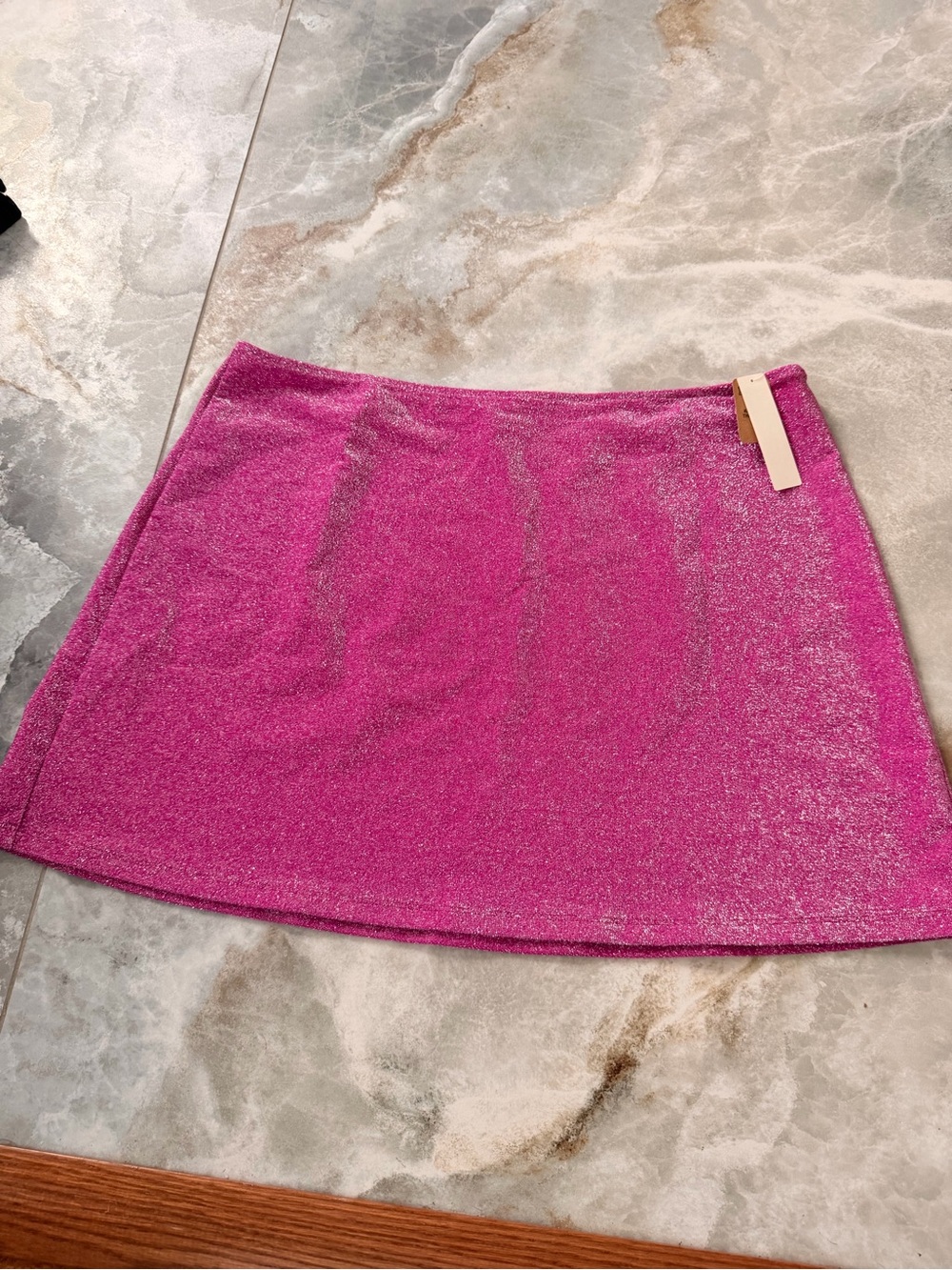 PINK Victoria's Secret Sparkling Fuchsia Mini Skirt